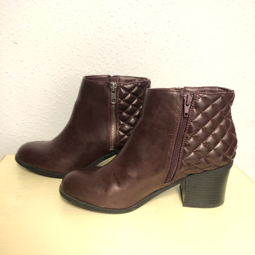 Mia oxblood ankle boots size 8